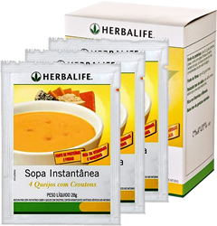 SOPAS INSTANTÂNEAS Sabor 4 Queijos com Croutons